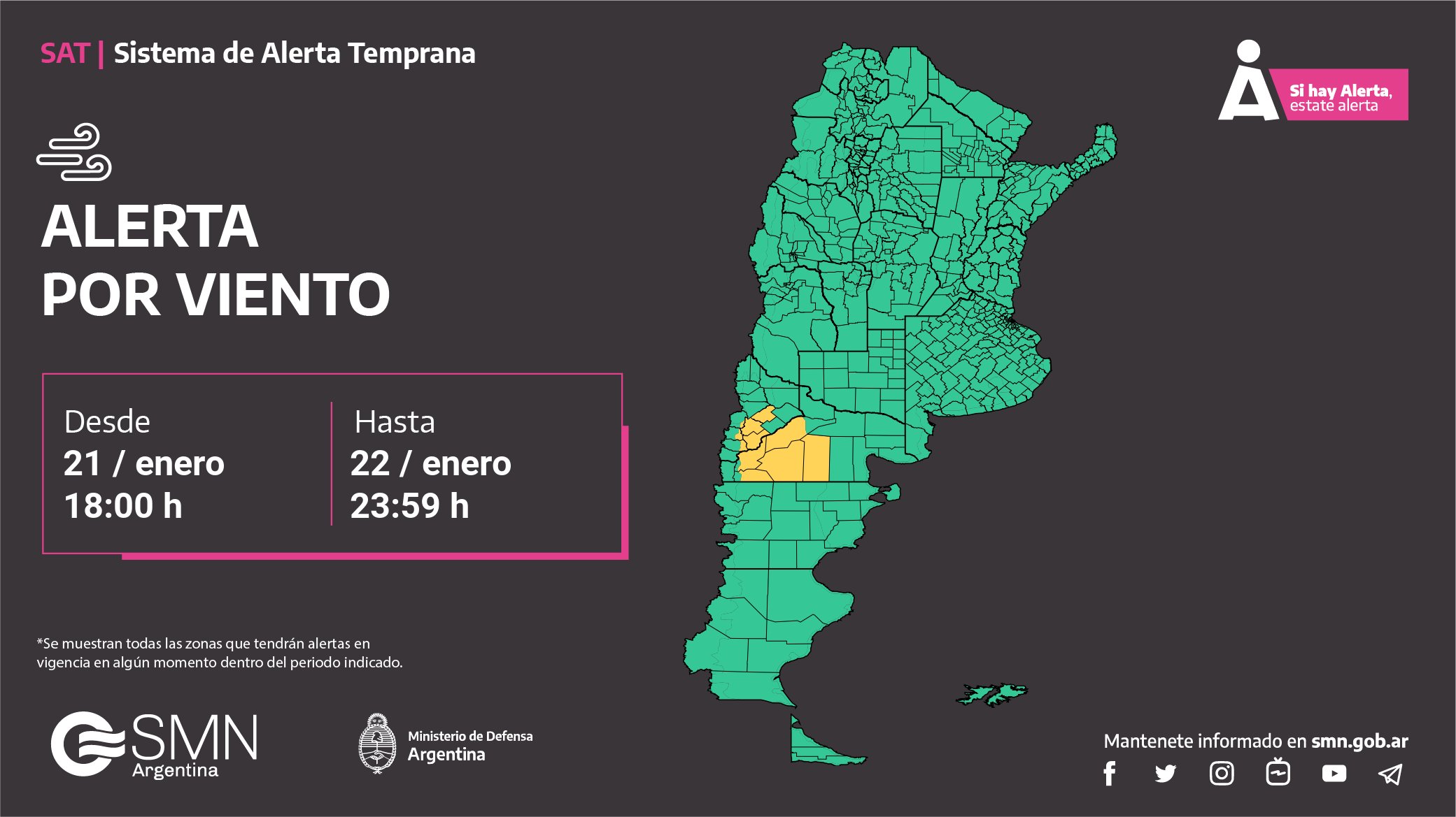 Alerta Amarillo Por Fuertes Vientos En El Sur De Neuqu N Y R O Negro