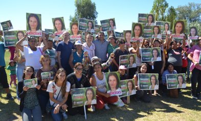 Participó de una actividad junto con su compañero de fórmula Jesús Escobar. 