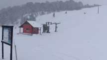 Imagen de Está nevando en Pehuenia y el Batea Mahuida se prepara