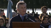 Imagen de Macri apuntó contra los Moyano en el acto por el Día de la Bandera: «son una patota»