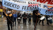 Imagen de UTA se movilizó en Bariloche con los gremios de la CGT