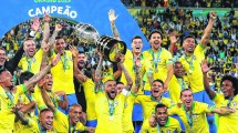 Imagen de Brasil superó 3-1 en la final a Perú y se consagró campeón de la Copa América. Mirá los goles