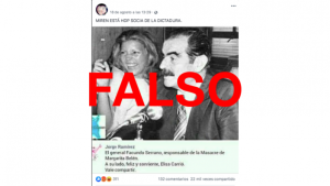 Es falsa la foto de Carrió con el ex gobernador de facto de Chaco