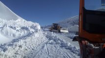 Imagen de Por la nieve, cerraron el paso Pino Hachado