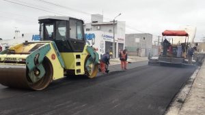 Siguen en marcha los trabajos de asfalto en Viedma