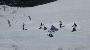 Con snowboard, cerró el calendario deportivo del cerro Catedral