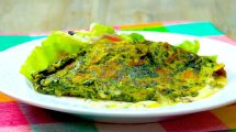 Imagen de Omelette de espinacas, una receta tan simple como deliciosa