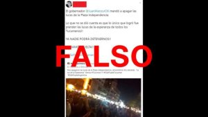 Es falso que Manzur haya ordenado cortar la luz durante un acto de Macri en Tucumán