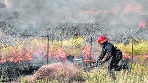 Hay riesgos de incendios de vegetación en el Este de Río Negro