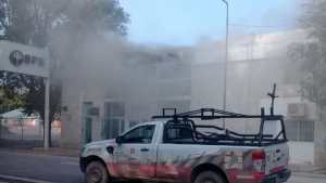 Evacuaron un banco del interior de Neuquén por un incendio