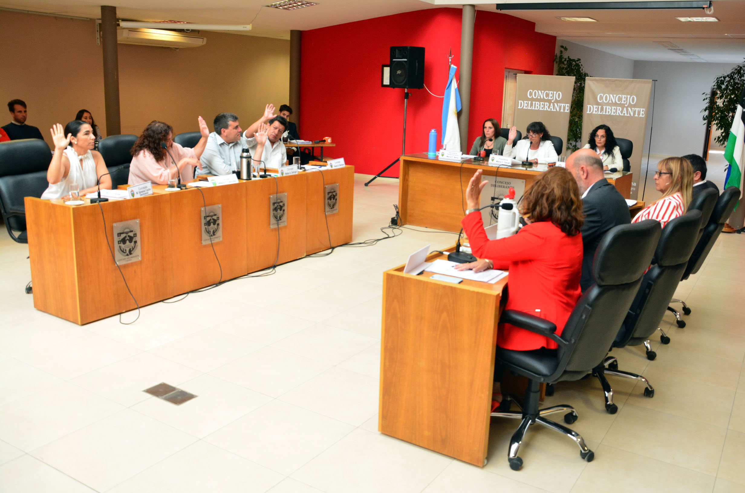 Así votaron los concejales durante este jueves en la segunda sesión del año. Foto: Marcelo Ochoa.