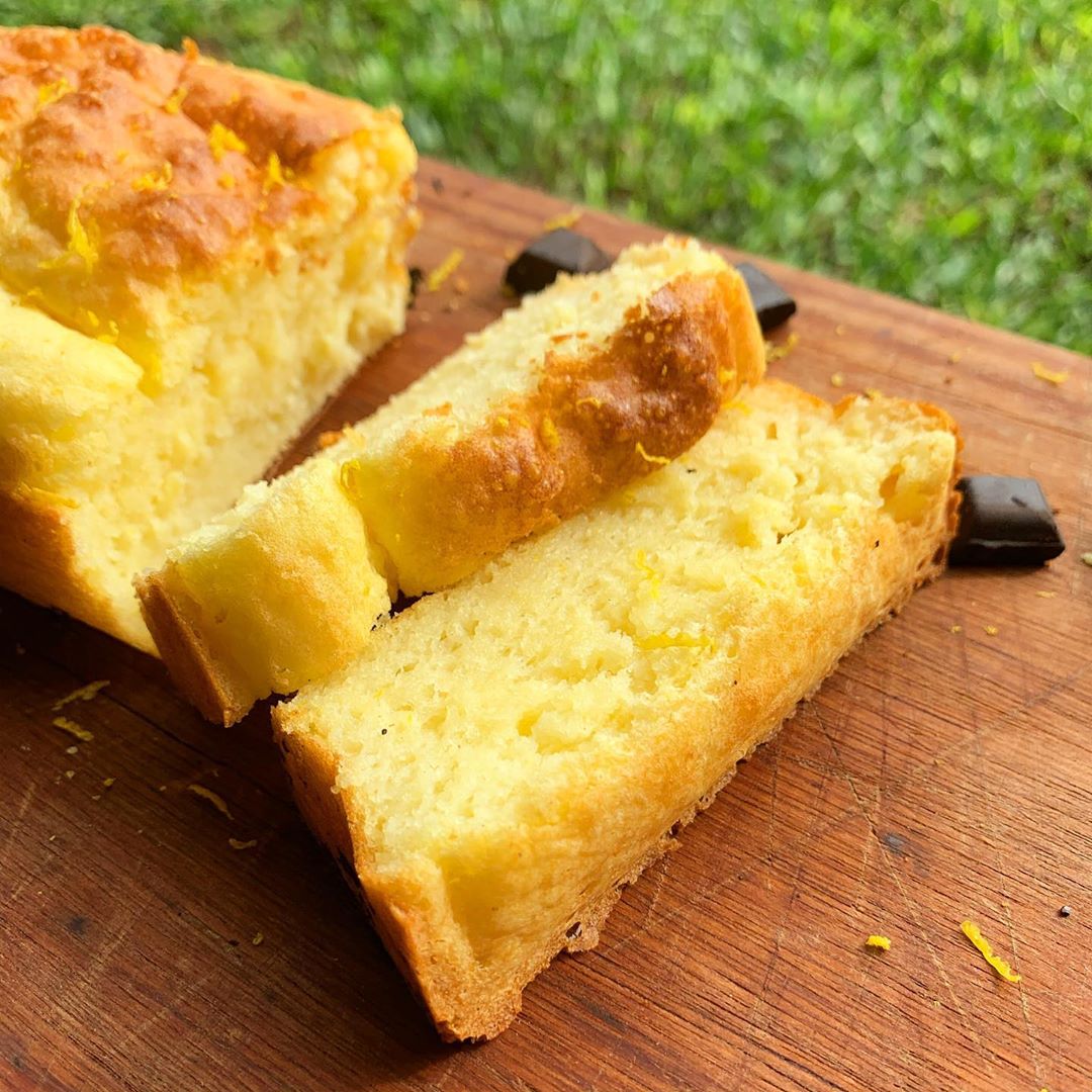 Budín de coco y limón sin gluten