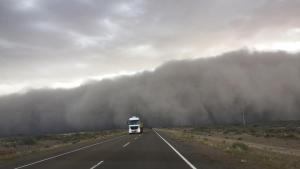 Vendaval en Chubut: ráfagas de más de 100 km/h en Trelew, Madryn y Rawson