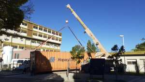 Donaron container para servicio de pediatría en el hospital de Regina