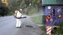 Imagen de Descartan fumigar las calles con agua y lavandina en Bariloche