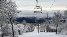 Imagen de Mirá cómo está Chapelco después de la primera nevada otoñal