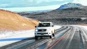 Precaución por rutas con hielo en Neuquén