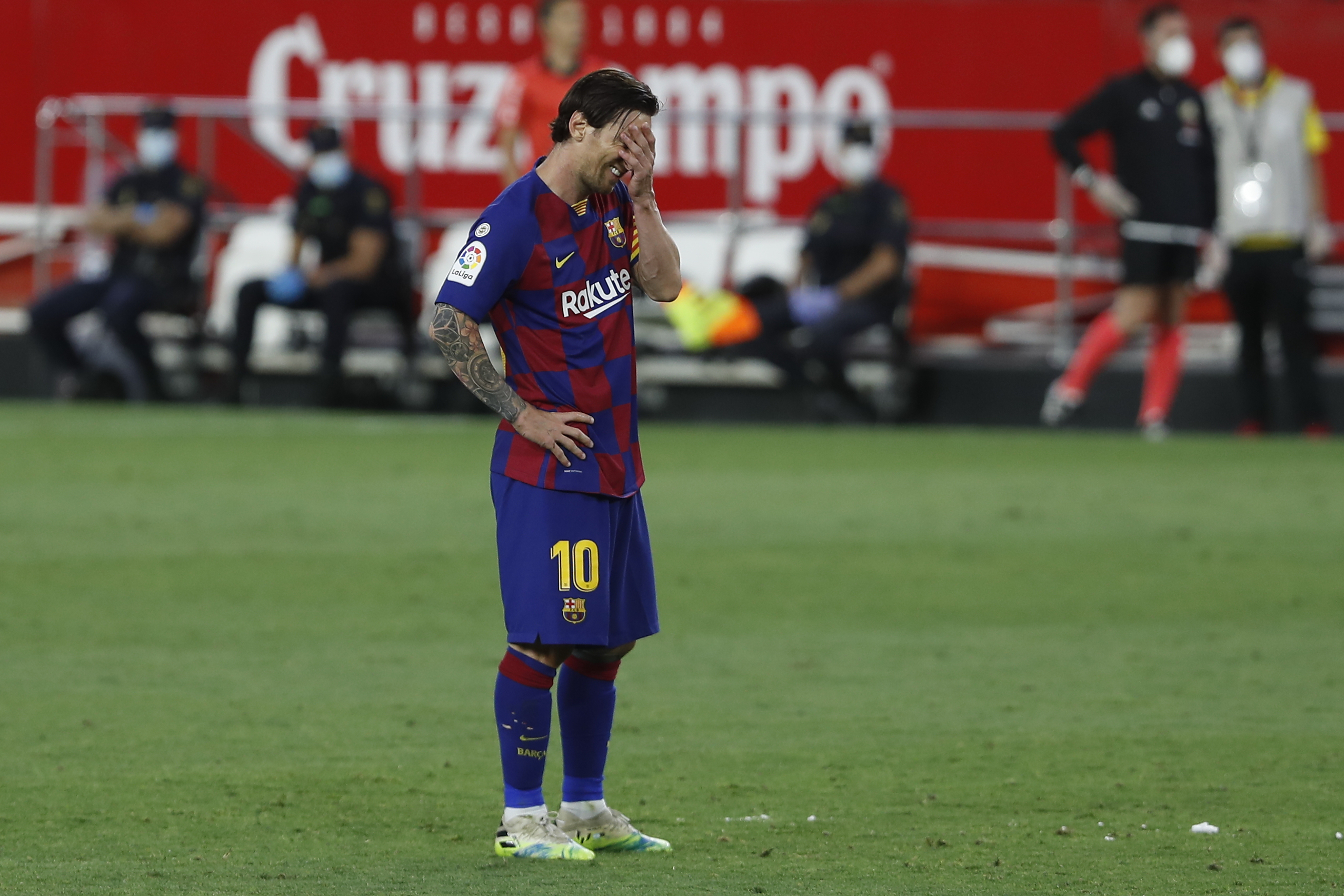 Lionel Messi lleva tres partidos sin anotar y el gol N° 700 de su carrera se hace desear. (AP Photo/Angel Fernandez)