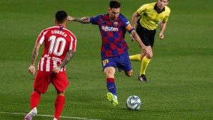 Messi gritó 700 pero Barcelona no pasó del empate ante el Atlético y no se subió a la cima