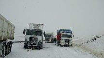 Imagen de Unos 100 camiones sobre la Ruta 237 a la espera de que abra Pino Hachado