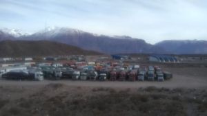 Tres mil camiones varados del lado argentino en el Paso Cristo Redentor