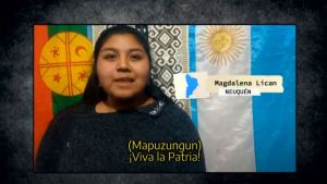 Jóvenes de Neuquén y Río Negro en el acto oficial del Día de la Independencia