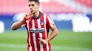 Luis Suárez debutó con dos goles en el Atlético Madrid