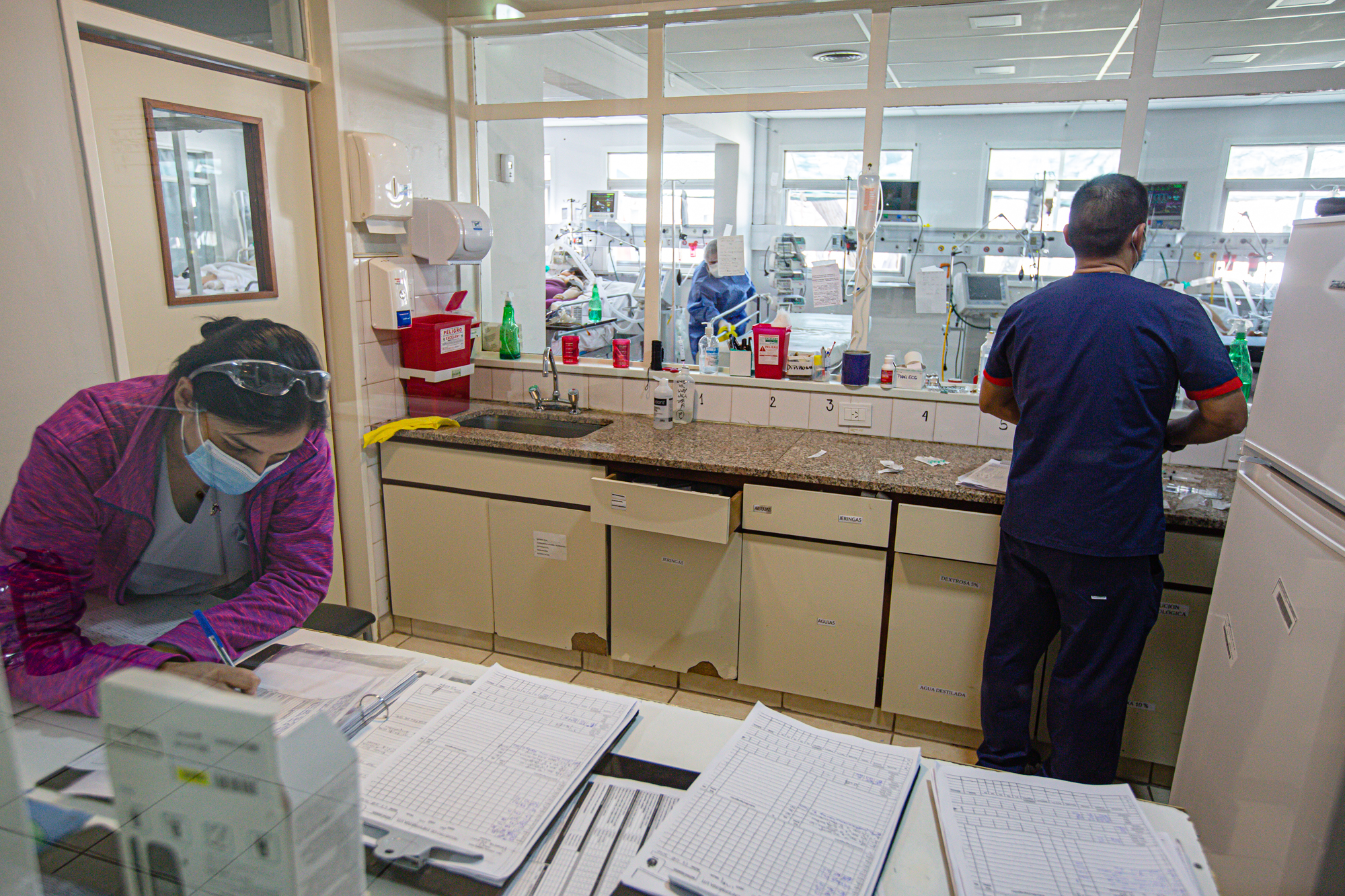 La terapia intensiva del hospital de Roca. 