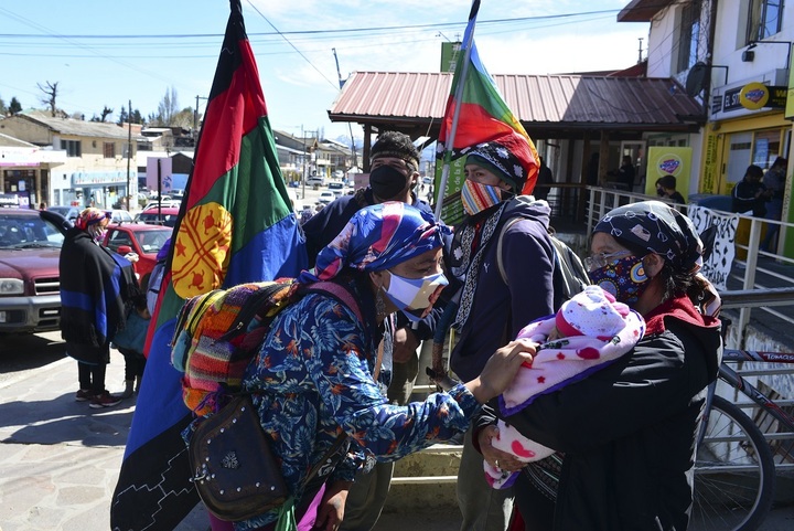 Integrantes de comunidades mapuches respaldan la prórroga de la Ley de Emergencia Territorial Indígena. Foto: archivo