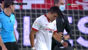 Alarma para Scaloni: El Huevo Acuña salió lesionado en Sevilla