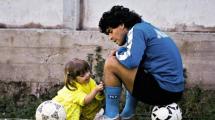 Imagen de Maradona y un primer recuerdo a todo color