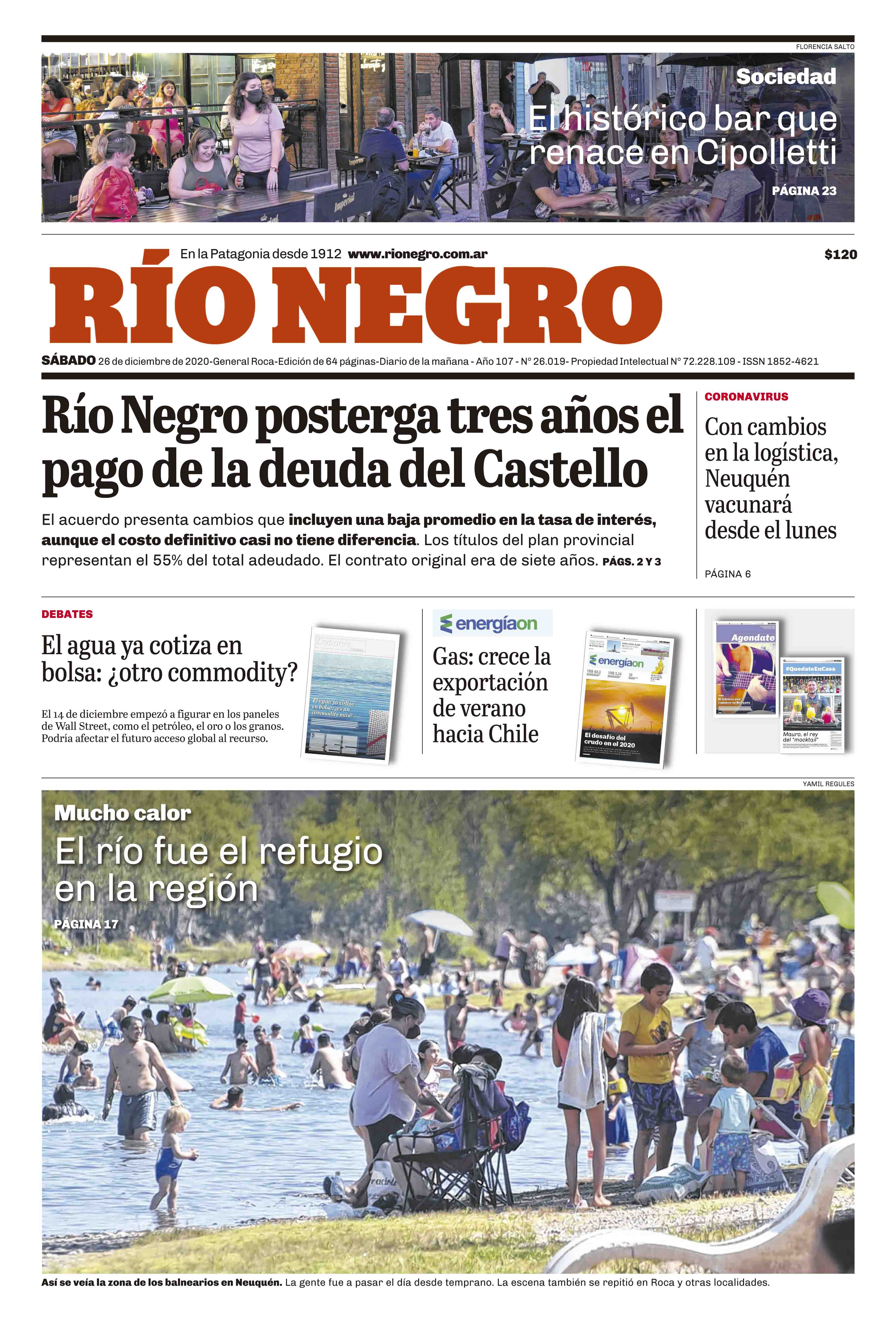 Tapas Diario Río Negro 1884