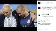 Imagen de Sabella: la despedida que le dedicaron Verón, Mascherano y Di María