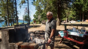 El fuego para el asado en la montaña se transformó en una amenaza