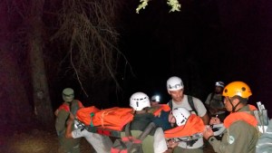 Dos turistas lesionados fueron evacuados de la montaña en Bariloche