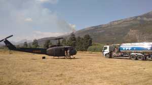 YPF acompaña la contención del incendio de El Bolsón