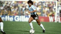 Imagen de ¿Aparición? Contó en redes que vio la imagen de Maradona en la pierna de su novia