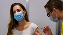 Imagen de Kate Middleton se vacunó con la primera dosis contra el coronavirus