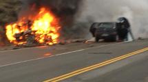 Imagen de Cuatro muertos en un choque frontal en la Ruta 22 en Chichinales