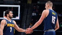 Imagen de Nikola Jokic, compañero de Campazzo en Denver, fue elegido MVP de la NBA