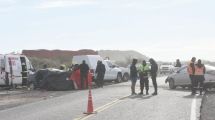 Imagen de Tres muertos en un choque frontal en la Ruta 151