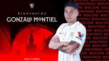 Imagen de Montiel firmó su contrato con Sevilla por cinco temporadas