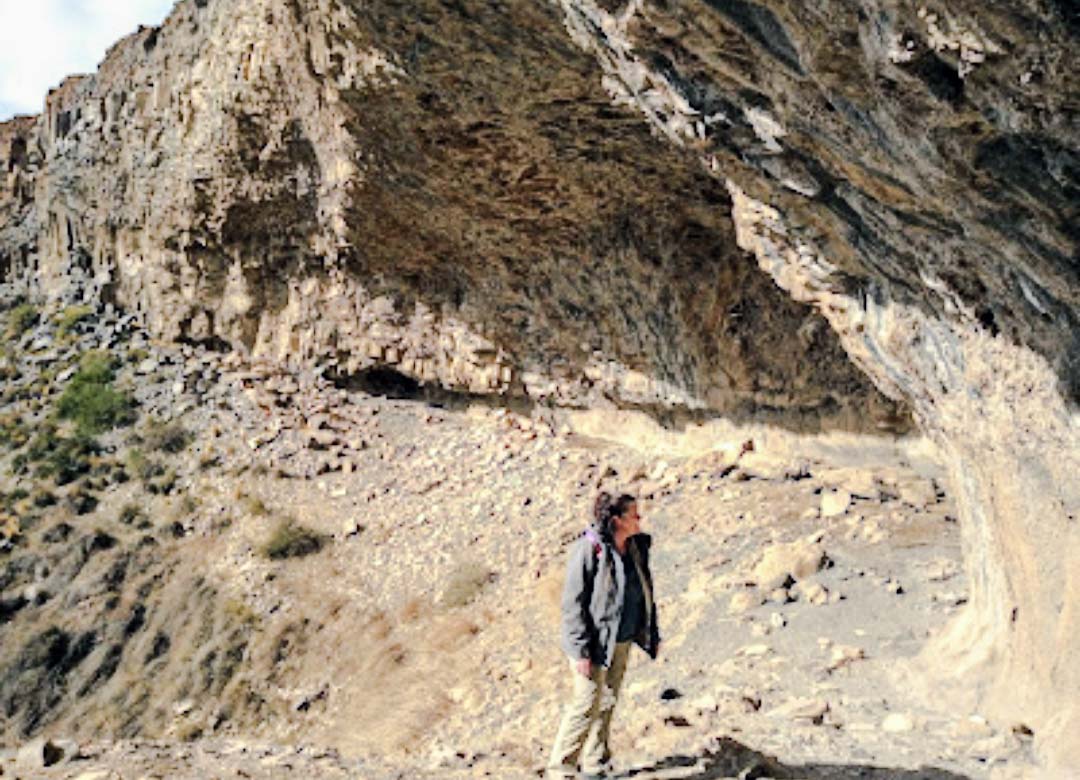 They find another place in northern Neuquén with rock art that was hidden behind a waterfall