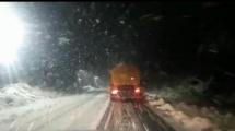 Imagen de Nieva en las zonas altas de ruta 40 entre Bariloche y El Bolsón