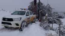 Imagen de Toda la Línea Sur sin luz por el temporal de nieve y viento blanco