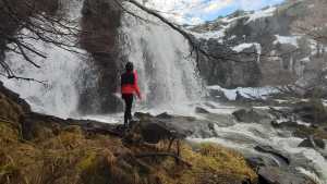 Mirá que maravilla esta cascada escondida en el norte neuquino