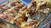 Imagen de Alta receta de canelones gratinados de masa de fainá y bolognesa