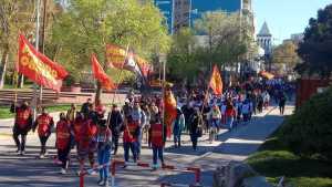 Marcha en Neuquén de organizaciones que se suman a la protesta nacional en «rechazo al ajuste»