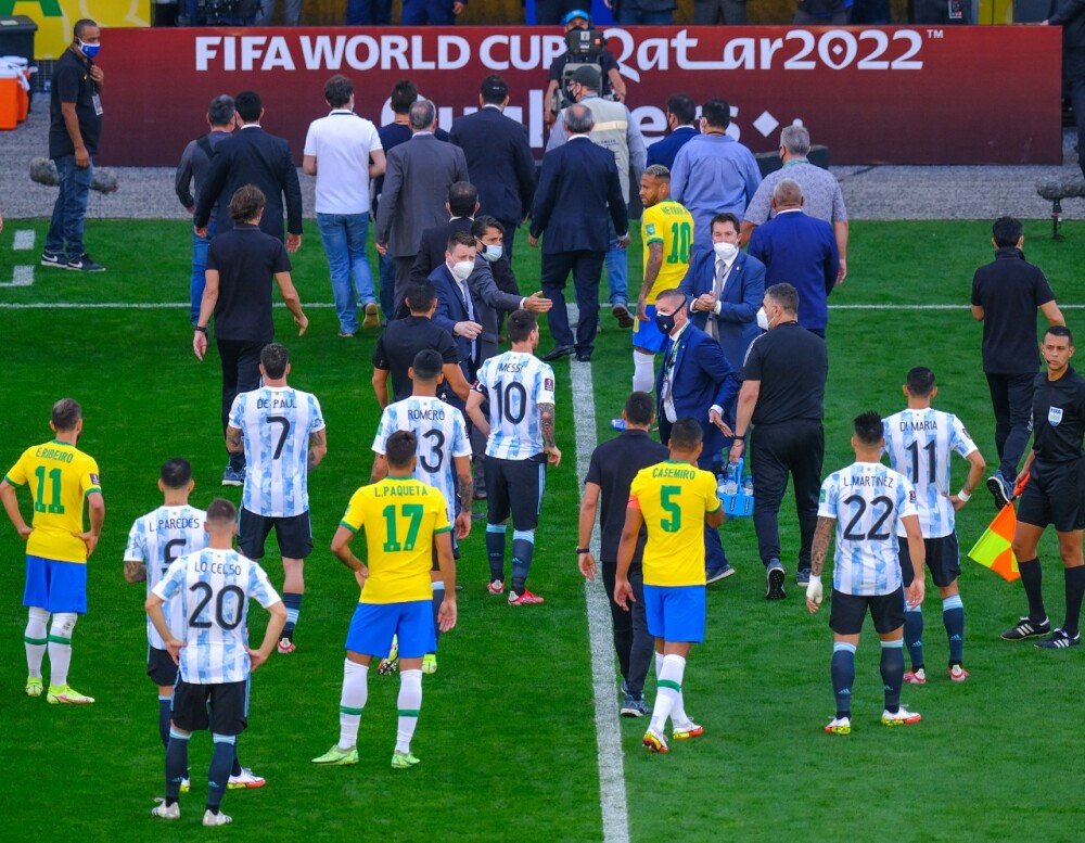 Confirmaron tanto la fecha como la sede para el partido pendiente entre Brasil y Argentina por las Eliminatorias Sudamericanas para el Mundial de Qatar. Gentileza.