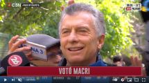 Imagen de Macri votó y habló con la prensa sin barbijo ni distanciamiento